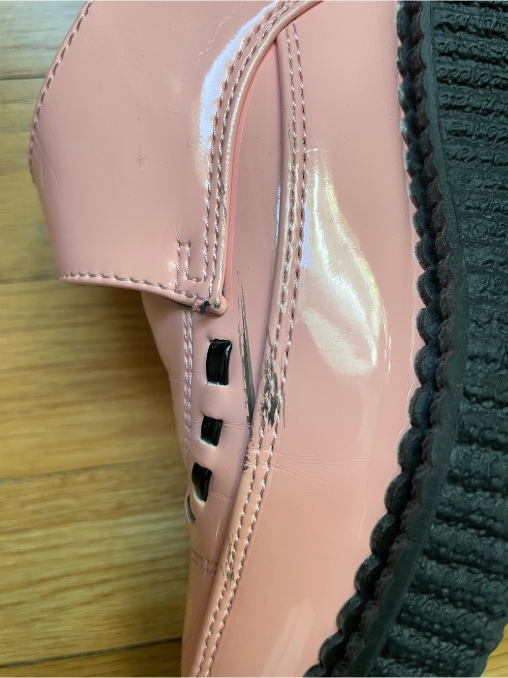 T.U.K Pink creepers with Buckle - Picture 4 of 6